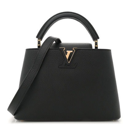 Louis Vuitton Taurillon Capucines BB Black 1 of 9