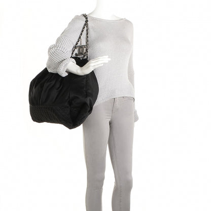 Chanel Satin Melrose Hobo Black 2 of 7