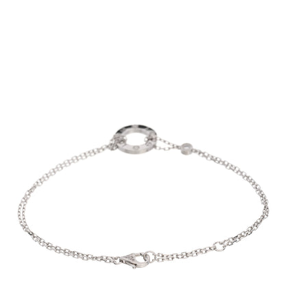 Cartier 18K White Gold Diamond LOVE Bracelet 2 of 3