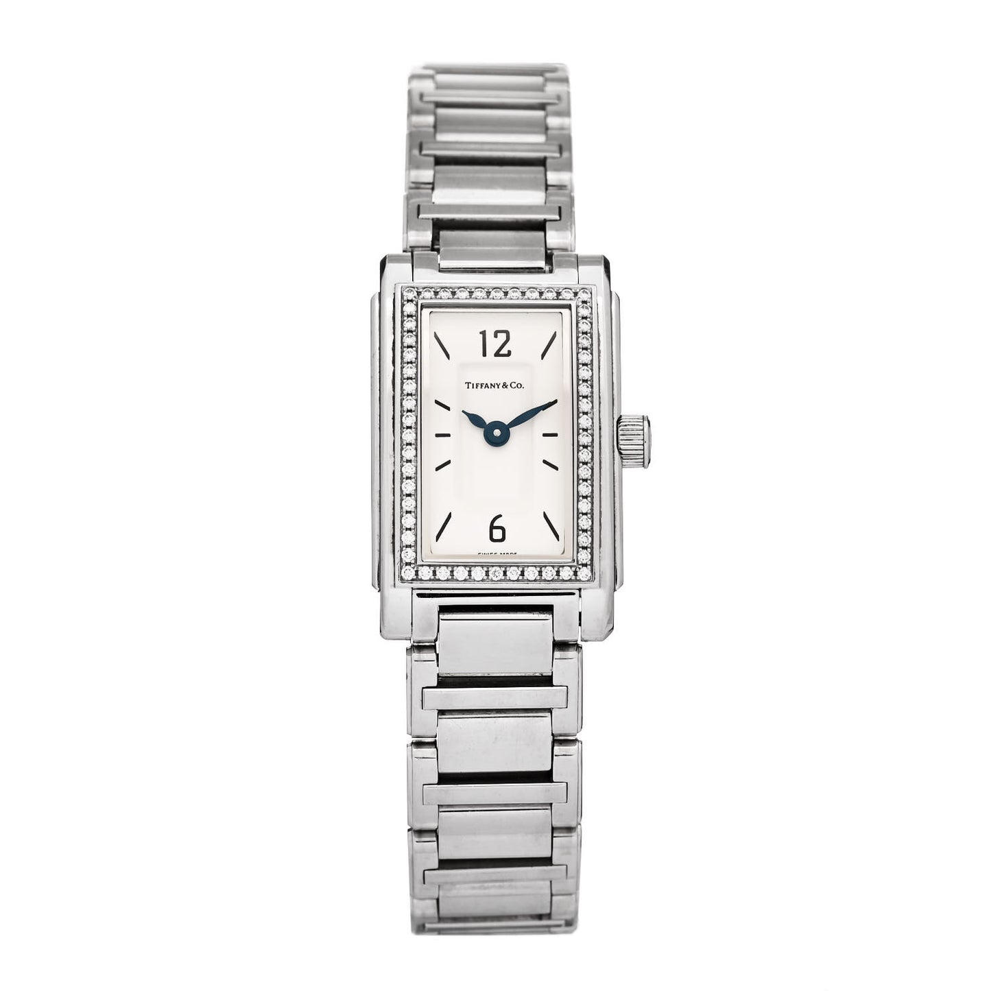 Stainless Steel Diamond Bezel 18mm Resonator Quartz Watch