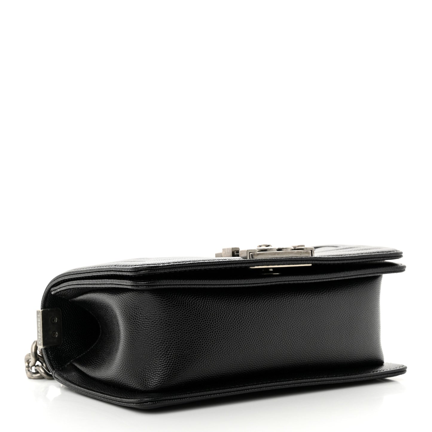 Caviar Quilted Small Boy Flap Black