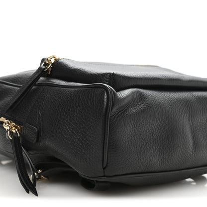 Gucci Pebbled Calfskin Soho Chain Backpack Black 9 of 10
