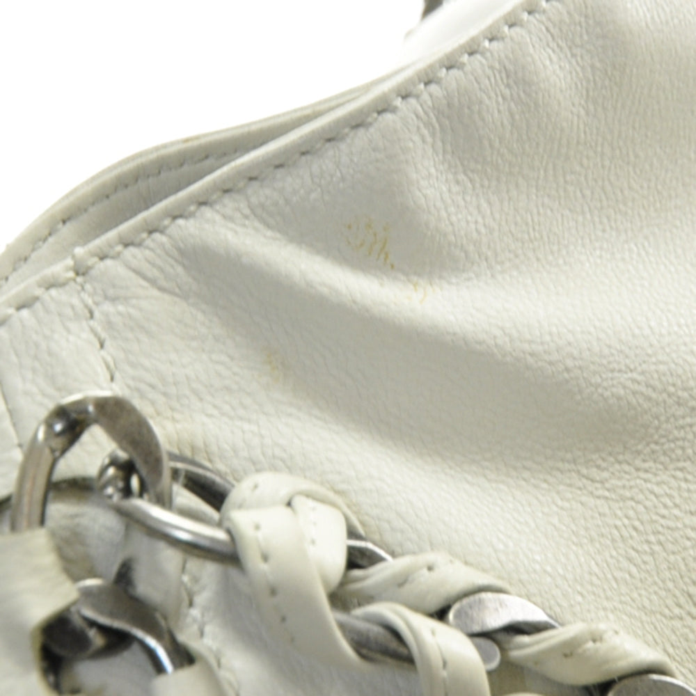 Chanel Leather Large Modern Chain Tote White 8 of 13