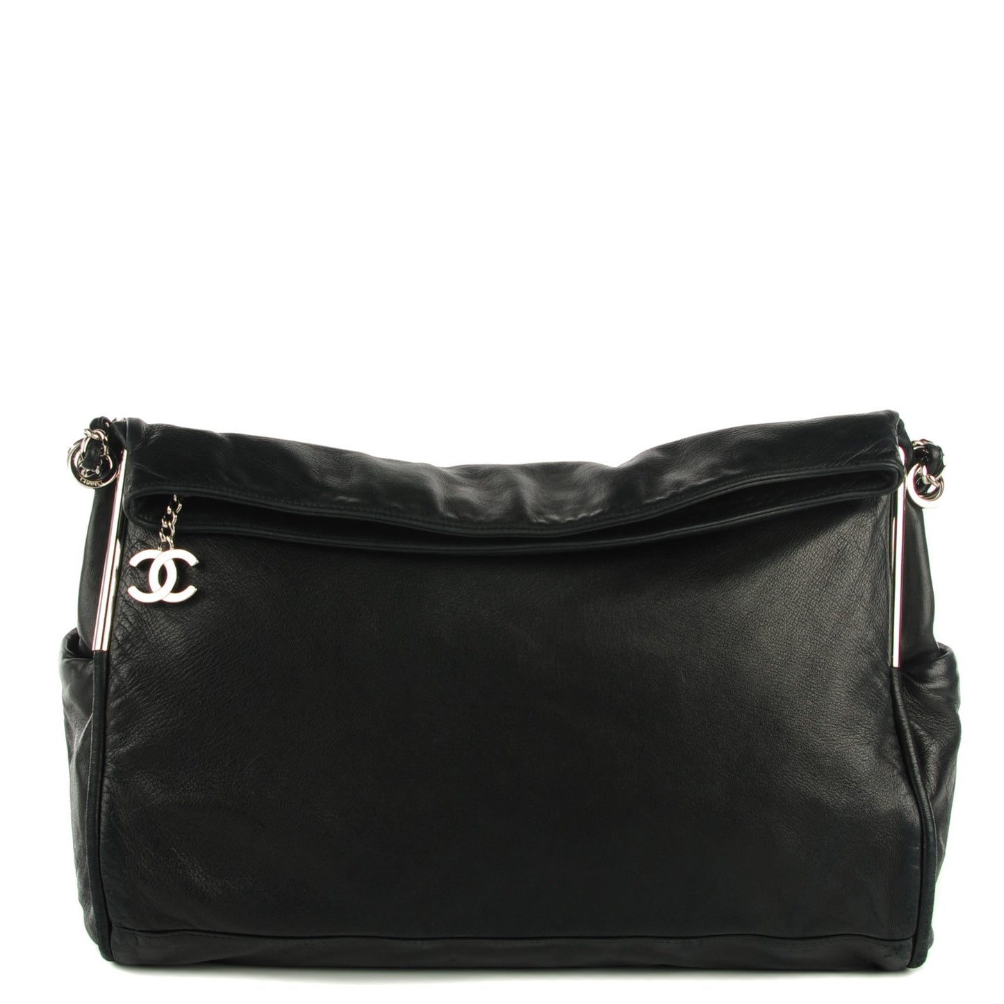 Lambskin Large Ultimate Soft Tote Black