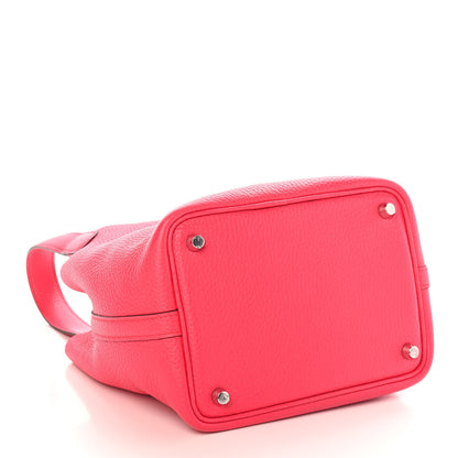 Hermes Taurillon Clemence Picotin Lock 18 PM Rose Extreme 4 of 9