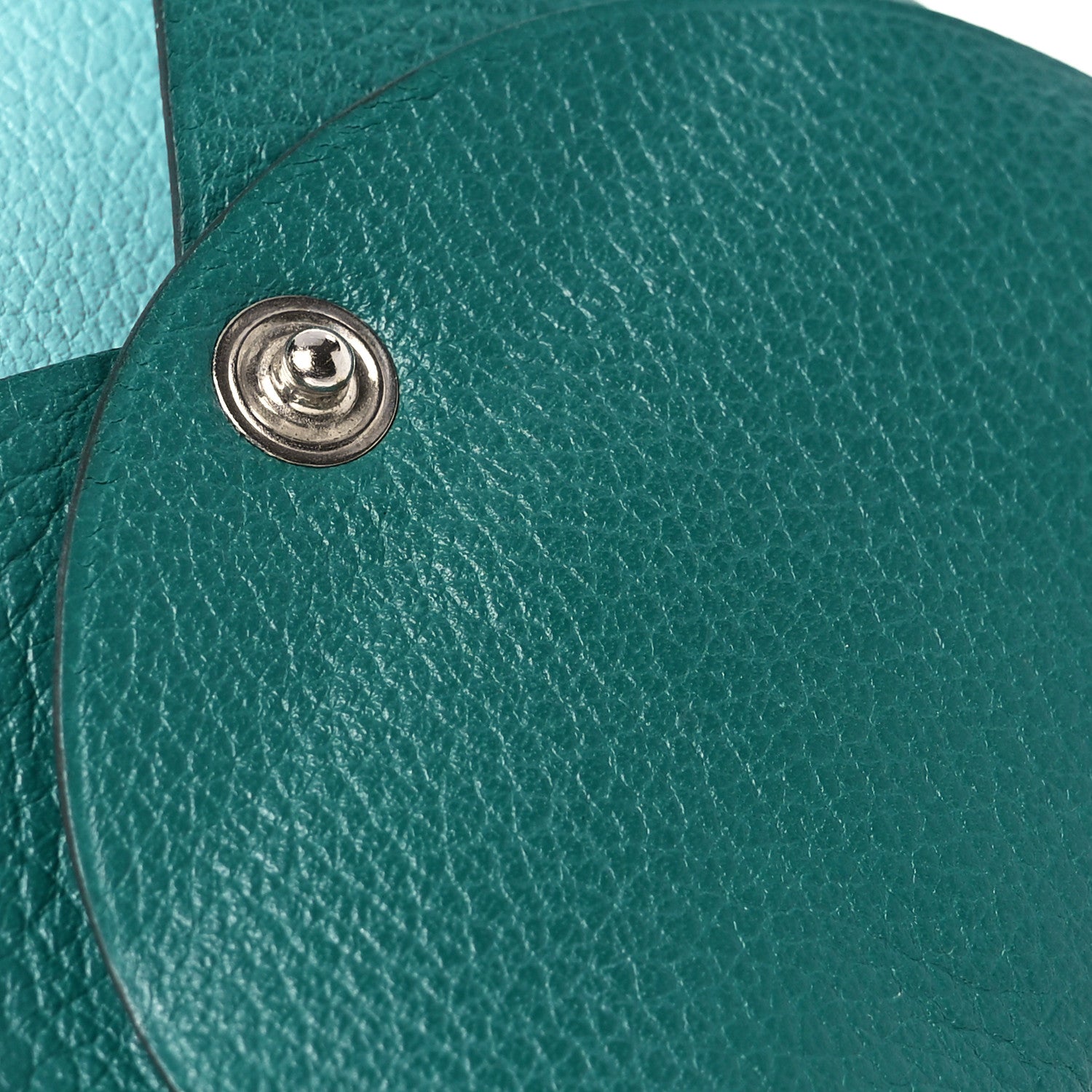 Hermes Evercolor Verso Bastia Coin Purse Malachite Bleu Atoll 10 of 11