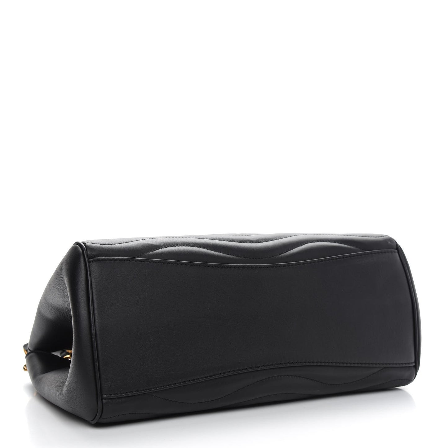 Calfskin New Wave Chain Tote Black