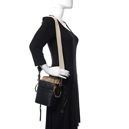 Chloe Smooth Calfskin Mini Roy Bucket Bag Black 2 of 11