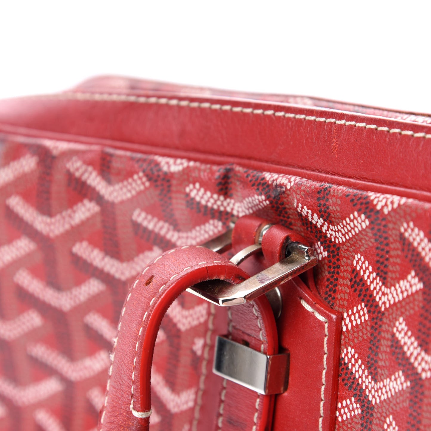 Goyardine Ambassade MM Briefcase Red