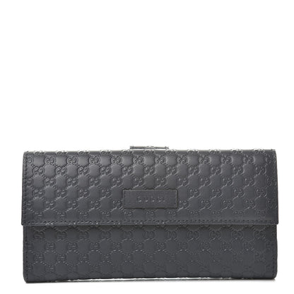 Gucci Microguccissima Continental Flap Wallet Navy 1 of 9