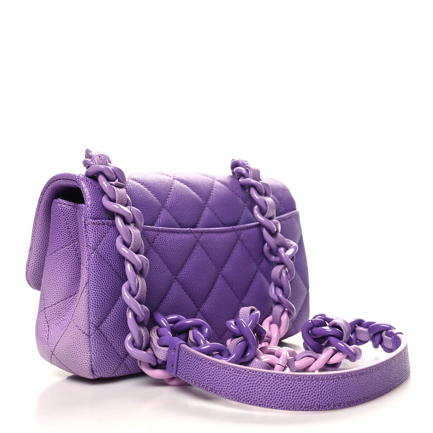 Chanel Shaded Caviar Quilted My Everything Small Flap Purple Light Purple 3 of 10
