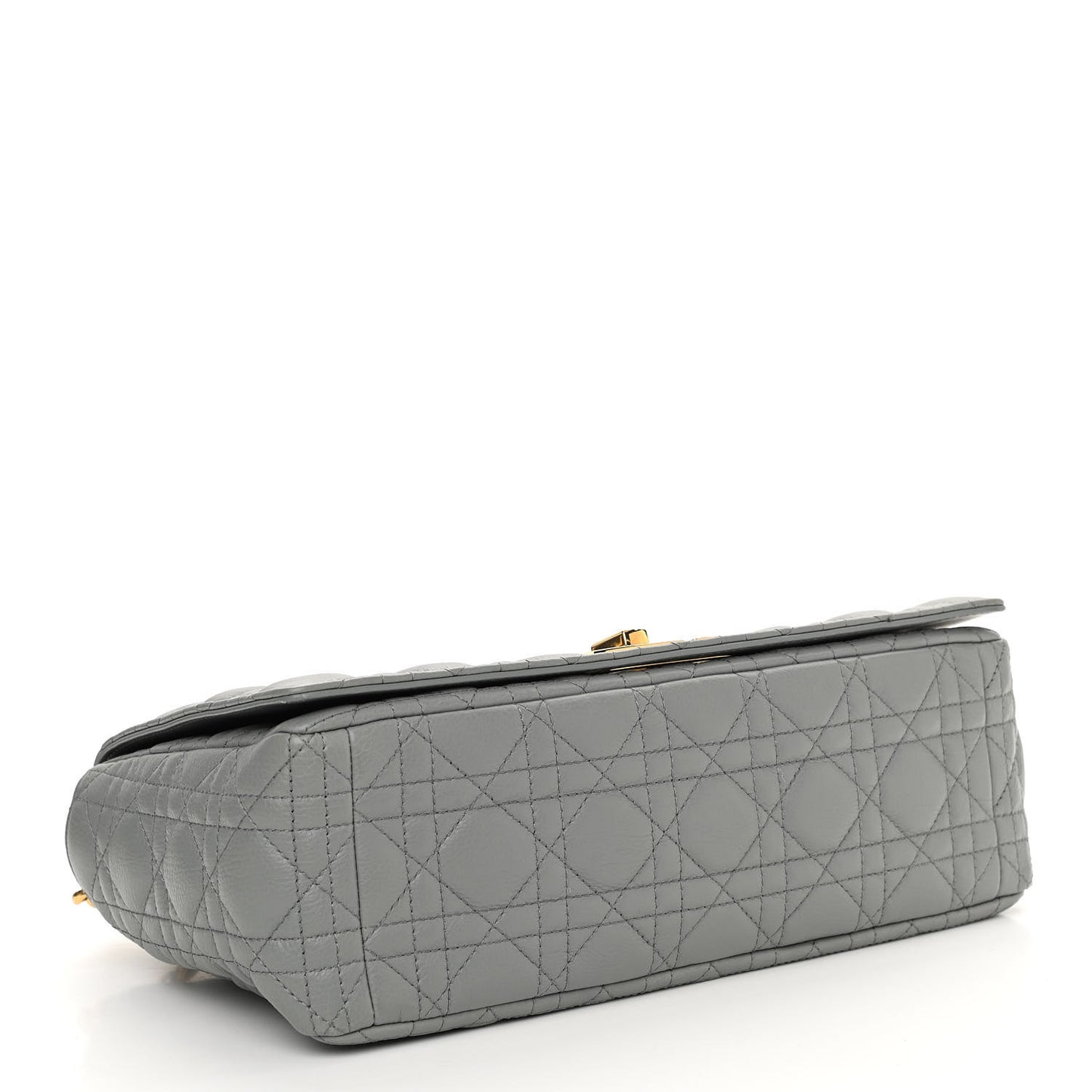 Lambskin Cannage Large Caro Bag Grey Stone