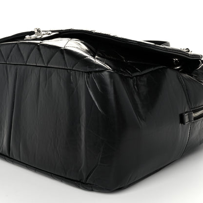 Chanel Aged Calfskin Quilted Large Express Bowling Bag Black 10 of 10