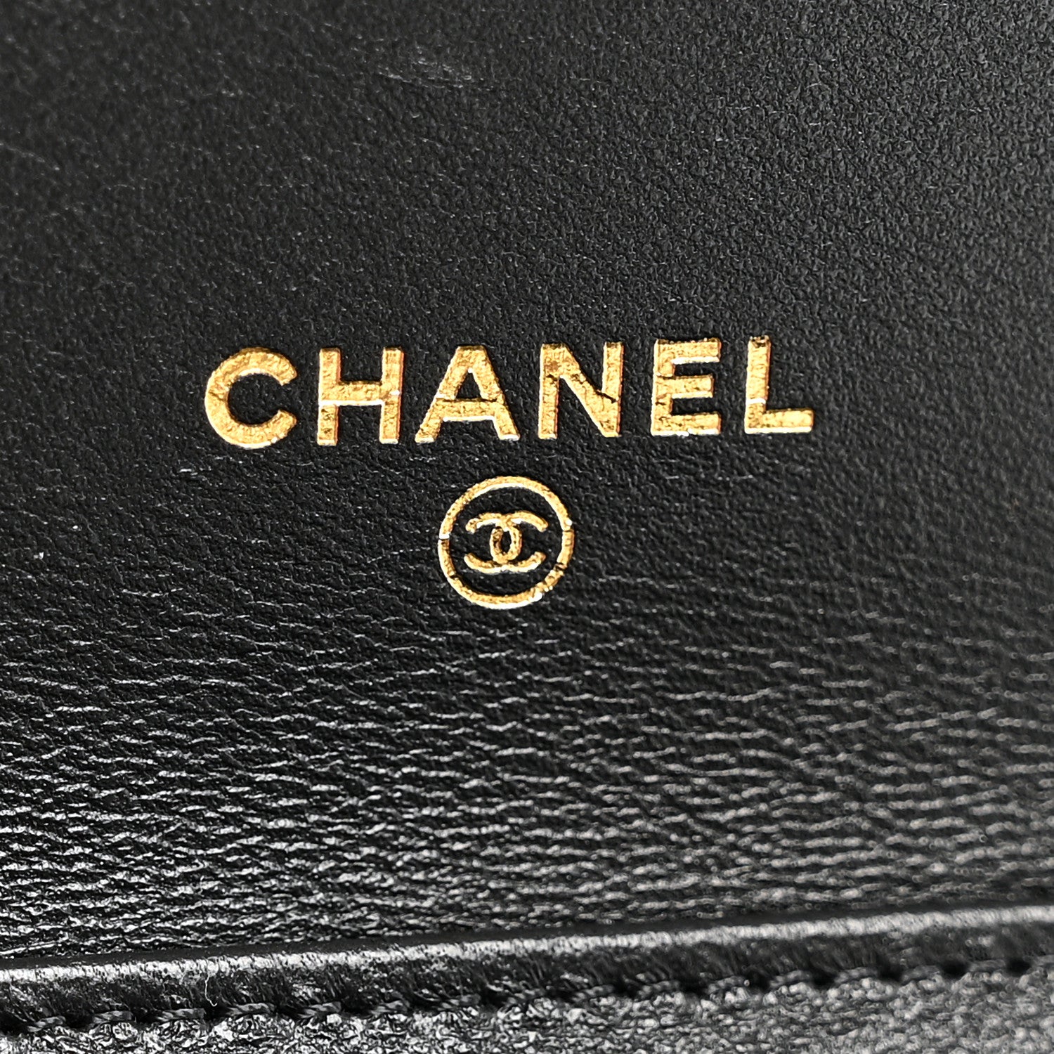 Chanel Metallic Calfskin Clutch With Chain Black Gold 6 of 11