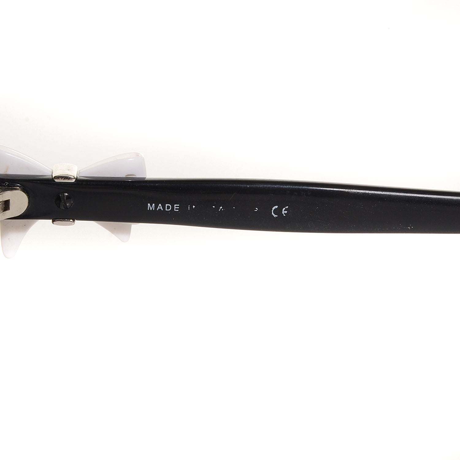 Chanel CC Bow Sunglasses 5171 Black White 4 of 5