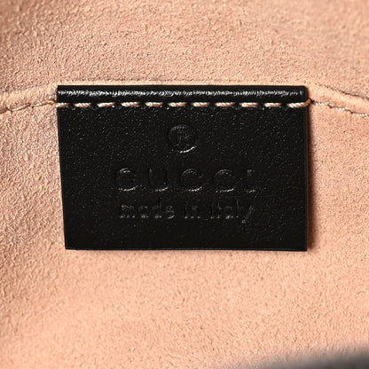 Gucci Calfskin Matelasse Mini GG Marmont Chain Shoulder Bag Black 6 of 8