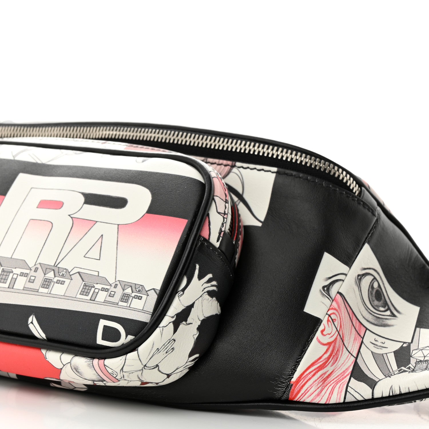 Prada X JAMES JEAN Vitello DNA Flat Belt Bag Black 10 of 13