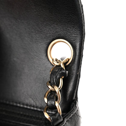Chanel Lambskin Quilted Mini Square Flap Black 14 of 20