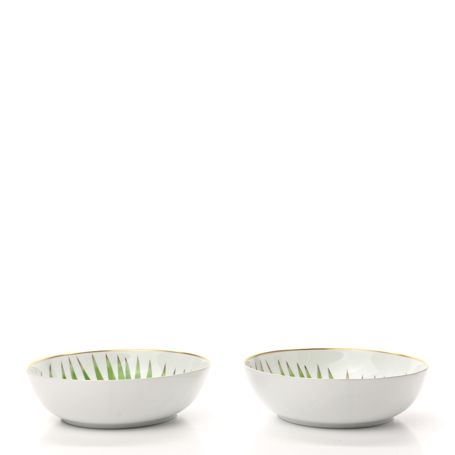 Hermes Porcelain Passifolia Cereal Bowl Set of 2 3 of 8