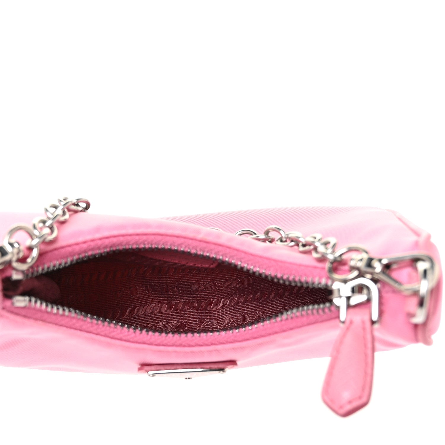 Prada Tessuto Nylon Saffiano Mini Re-Edition 2000 Shoulder Bag Begonia 5 of 8