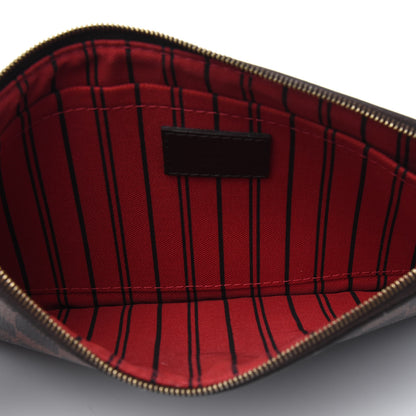 Louis Vuitton Damier Ebene Neverfull MM GM Pochette 4 of 5
