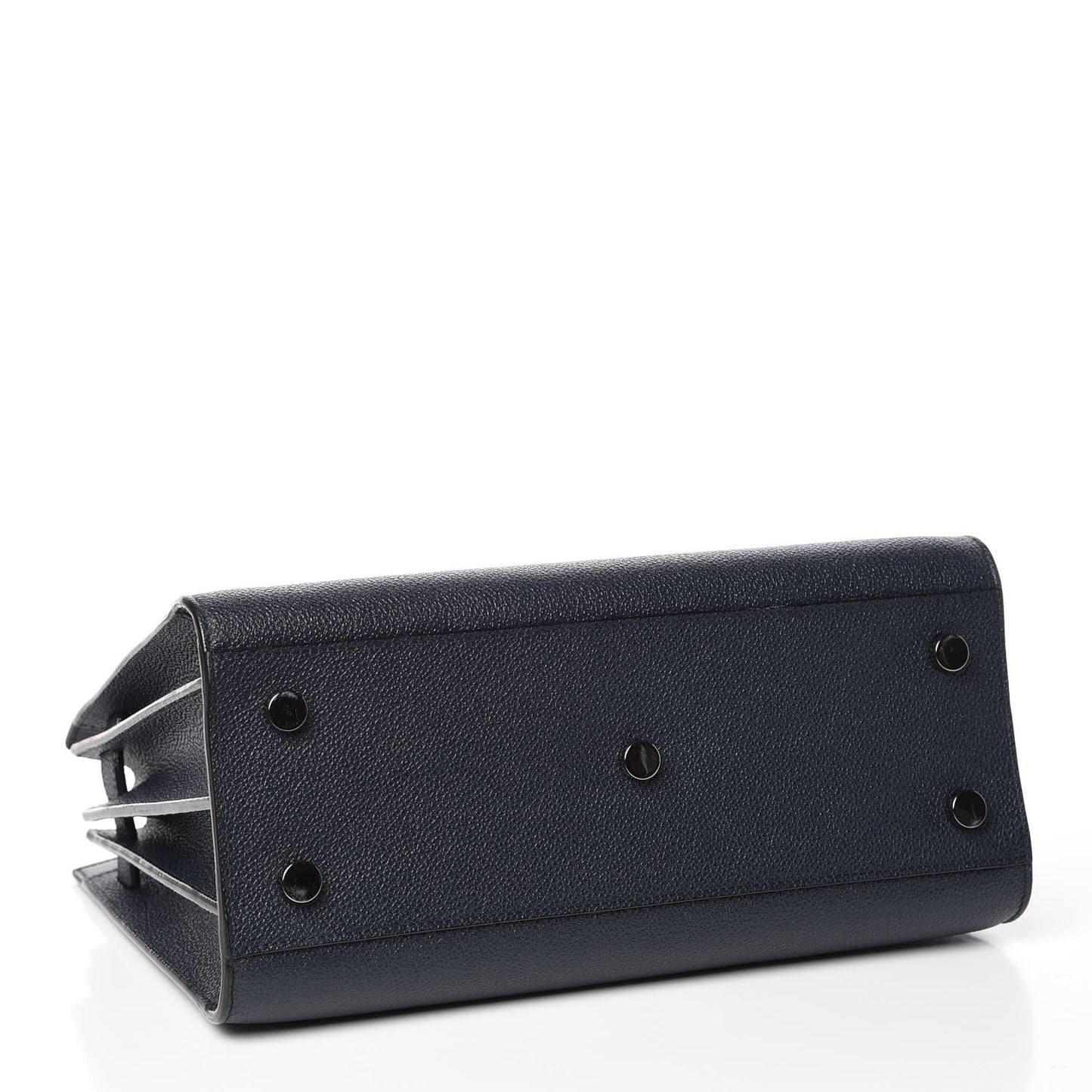 Grained Calfskin Baby Sac De Jour Marine