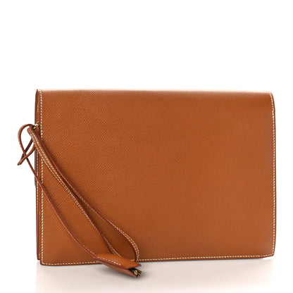 Hermes Epsom Jet Clutch Natural 3 of 8