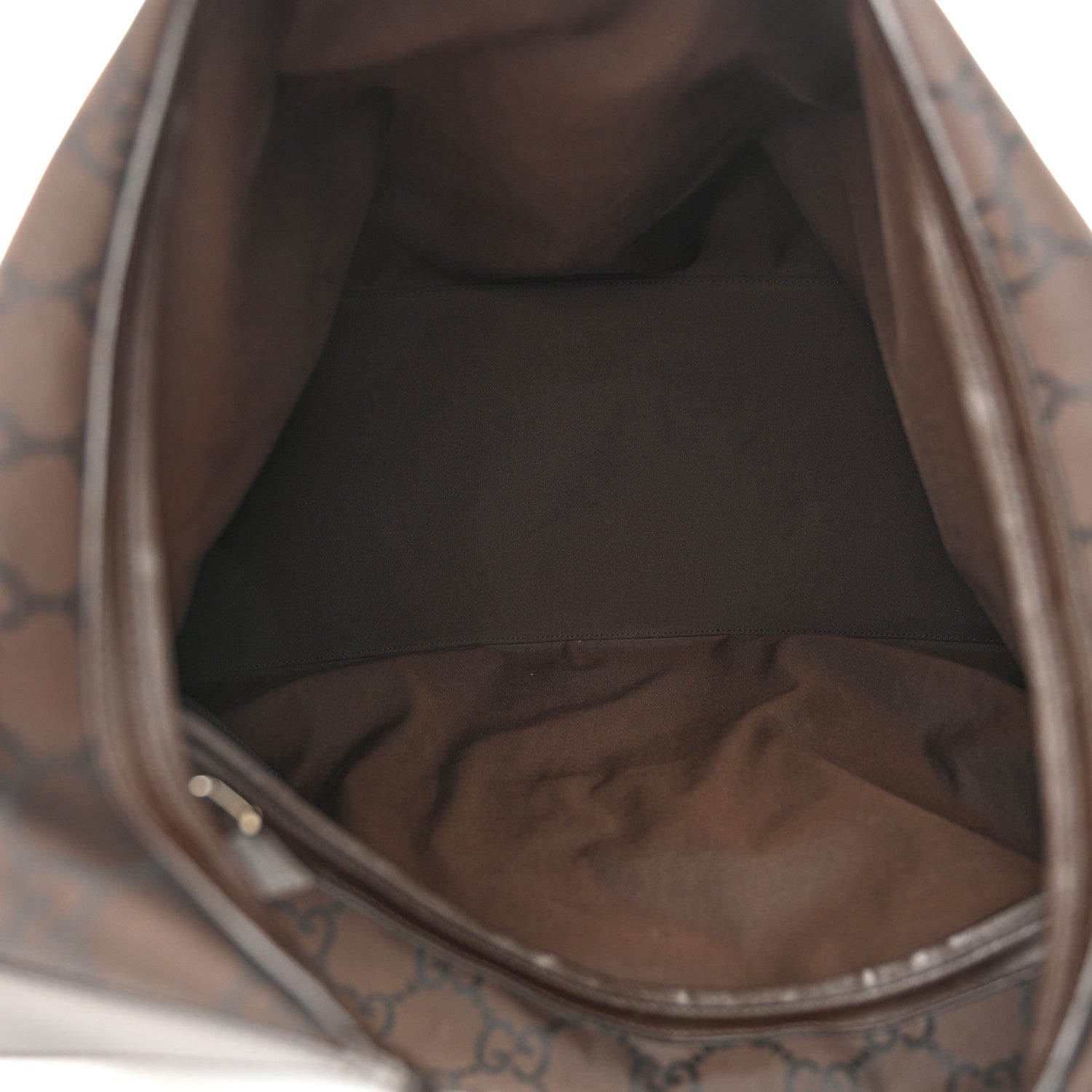 Gucci Nylon Monogram Extra Large Hobo Dark Brown 5 of 13