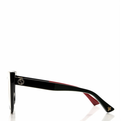 Gucci Cat Eye Web Bee GG 1845 Sunglasses Black Green 3 of 9