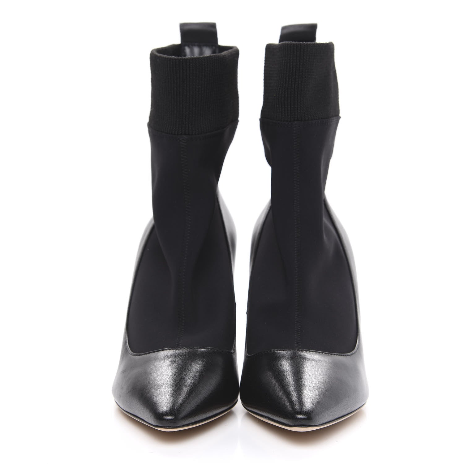 Jimmy Choo Nappa Stretch Fabric Brandon 85 Ankle Sock Boots 37 Black 2 of 8