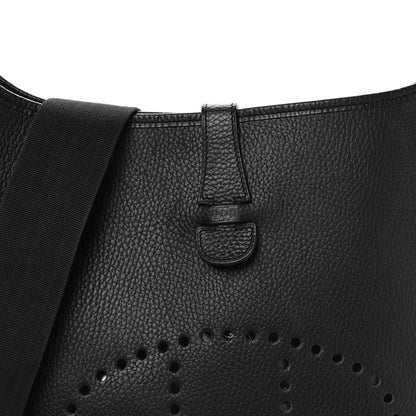 Hermes Taurillon Clemence Evelyne GM Black 8 of 11