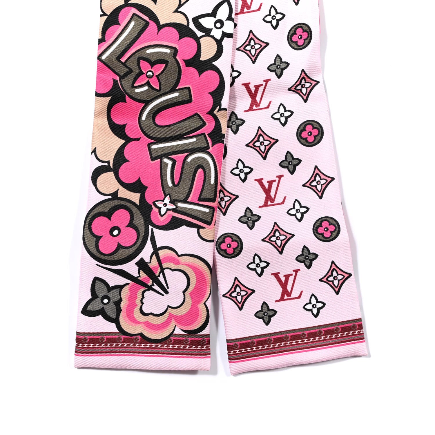 Louis Vuitton Silk Monogram Street Bandeau Rose 4 of 4