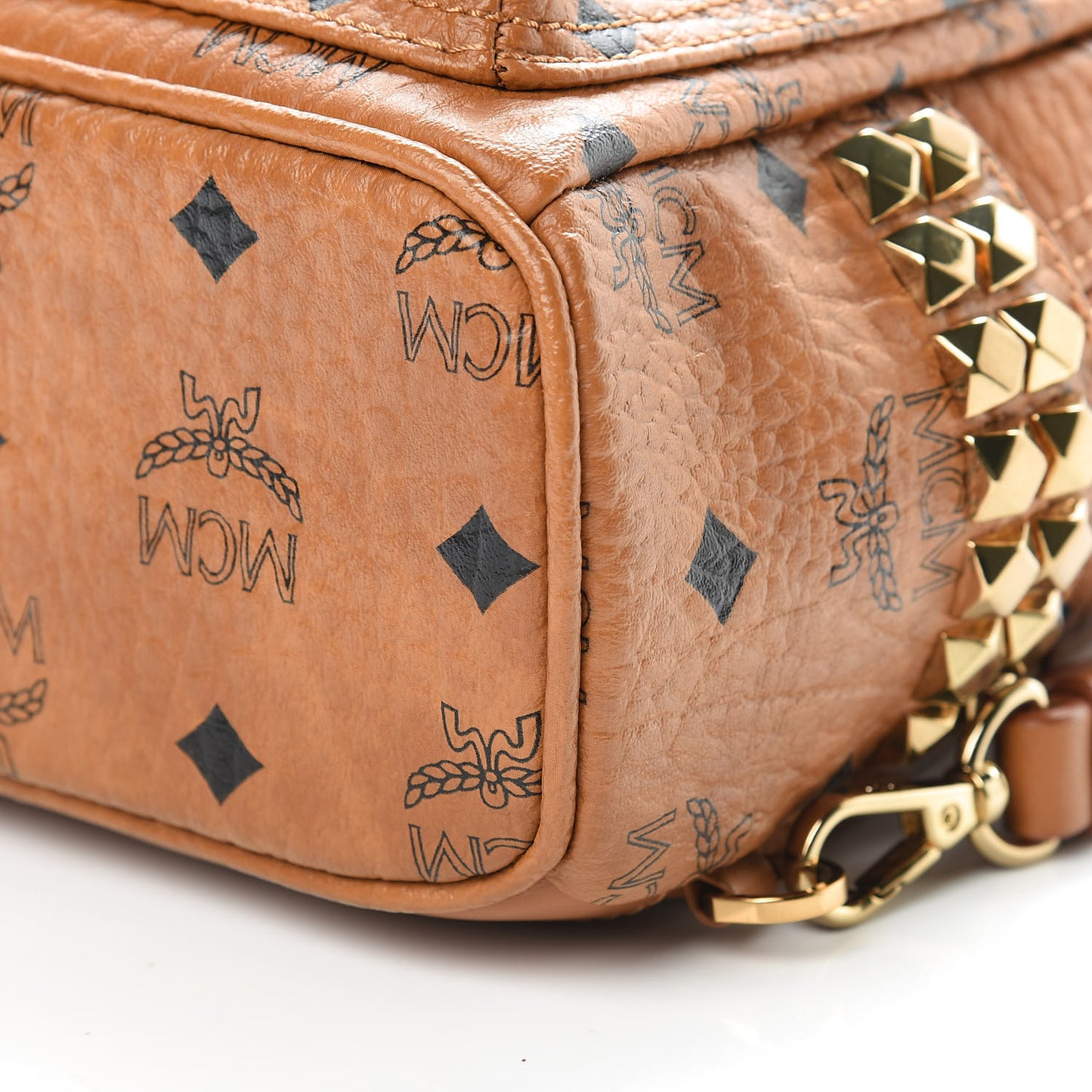 Visetos Side Stud X-Mini Stark Backpack Cognac