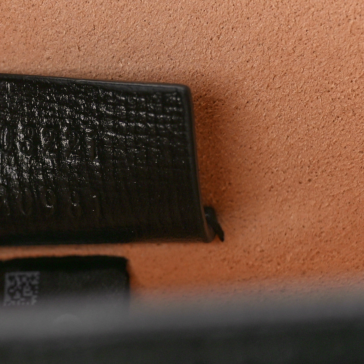 Calfskin Small Padlock Bamboo Shoulder Bag Black
