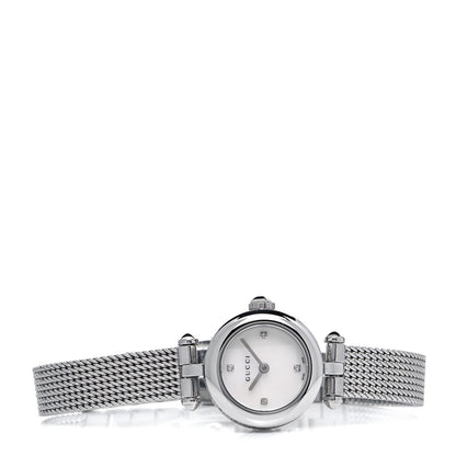 Gucci Stainless Steel Diamond Mother of Pearl 22mm Diamantissima Mesh Quartz Watch 2 of 5