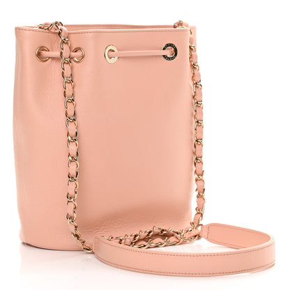 Chanel Caviar Deauville Drawstring Bucket Bag Light Pink 3 of 13