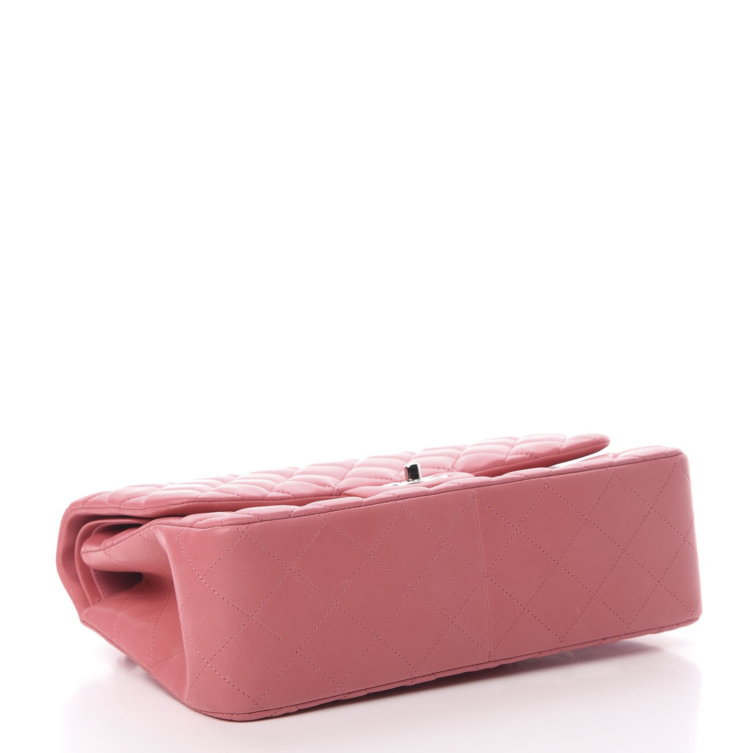 Chanel Lambskin Quilted Jumbo Double Flap Pink 5 of 16