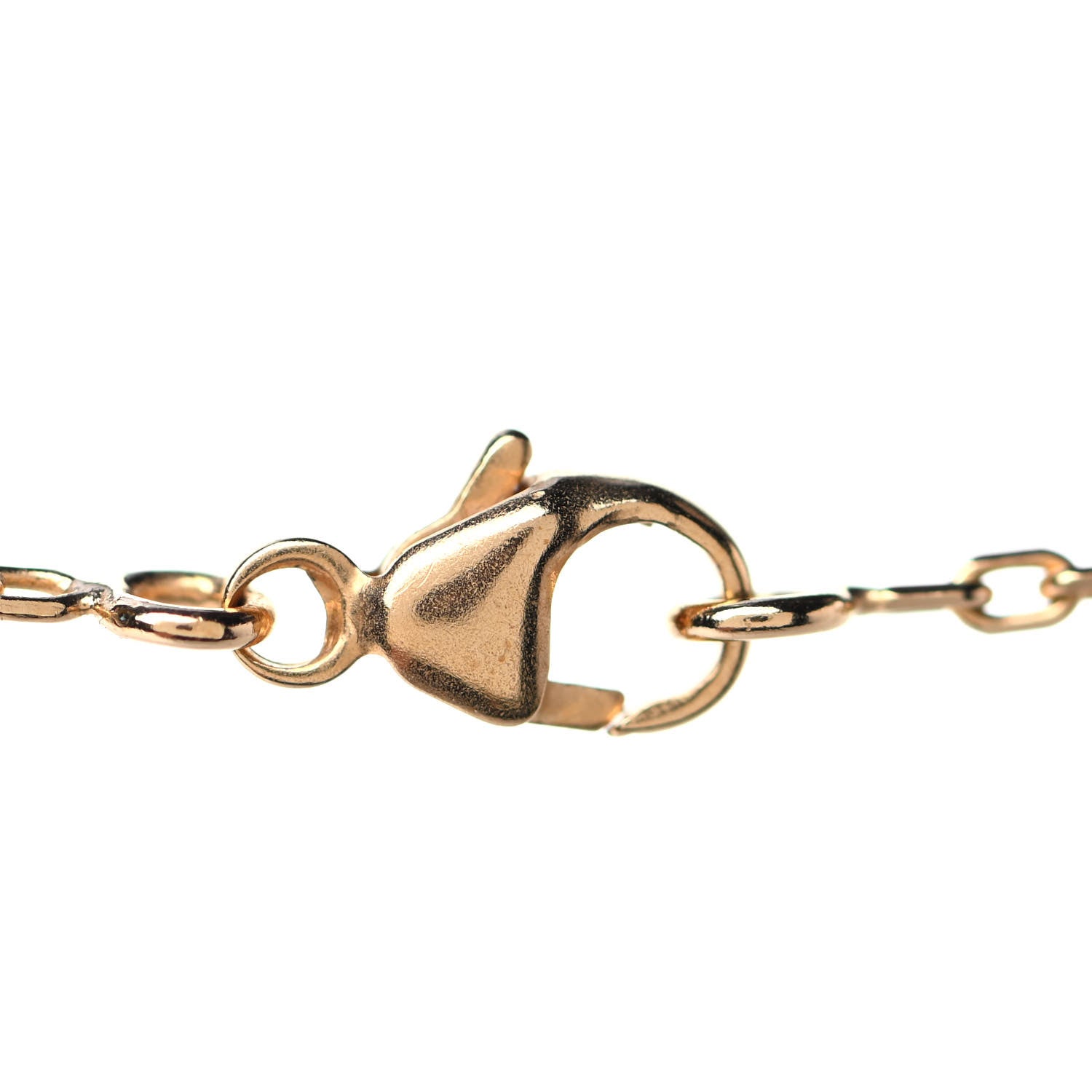 Hermes Lacquered Gold Pop H Pendant Necklace Black 3 of 4