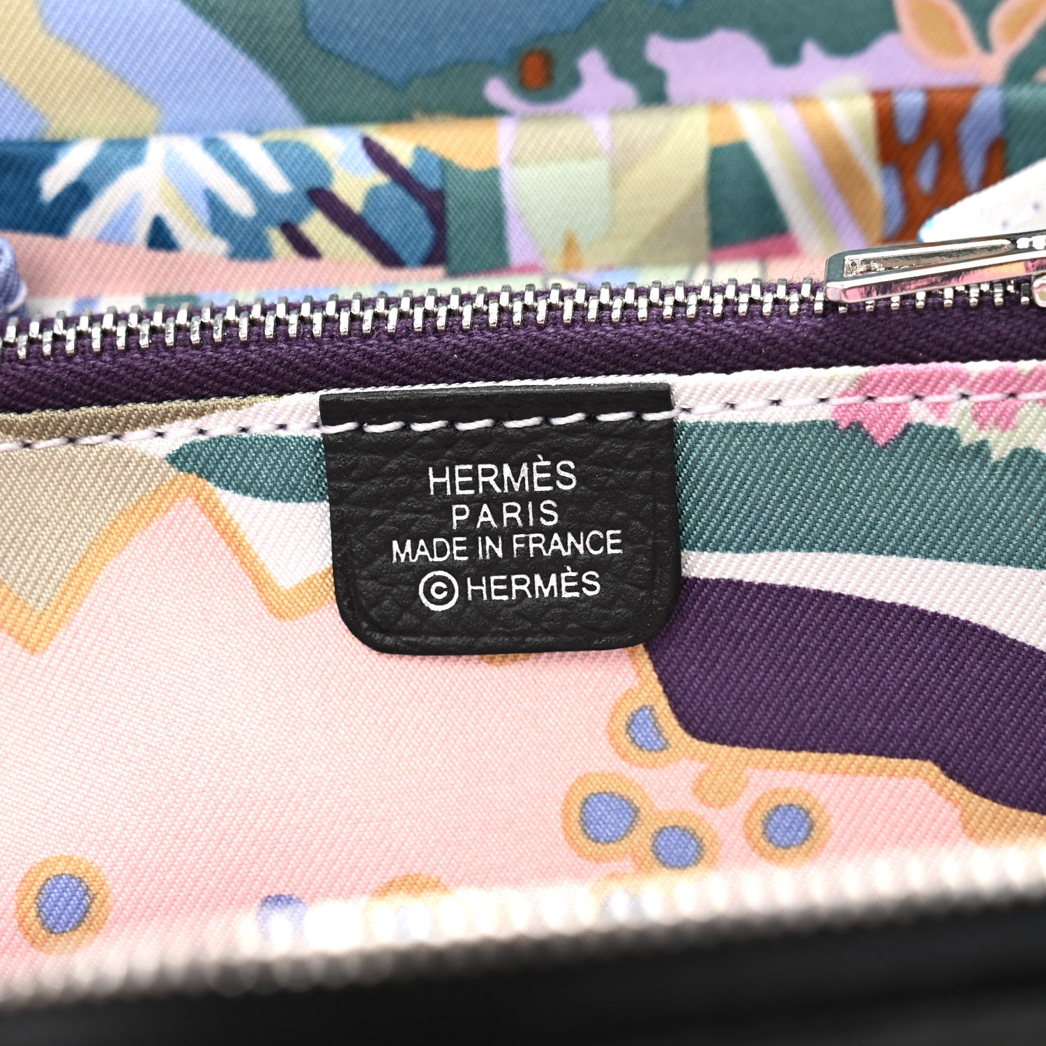 Hermes Epsom Silk'in Compact Wallet Black 6 of 9