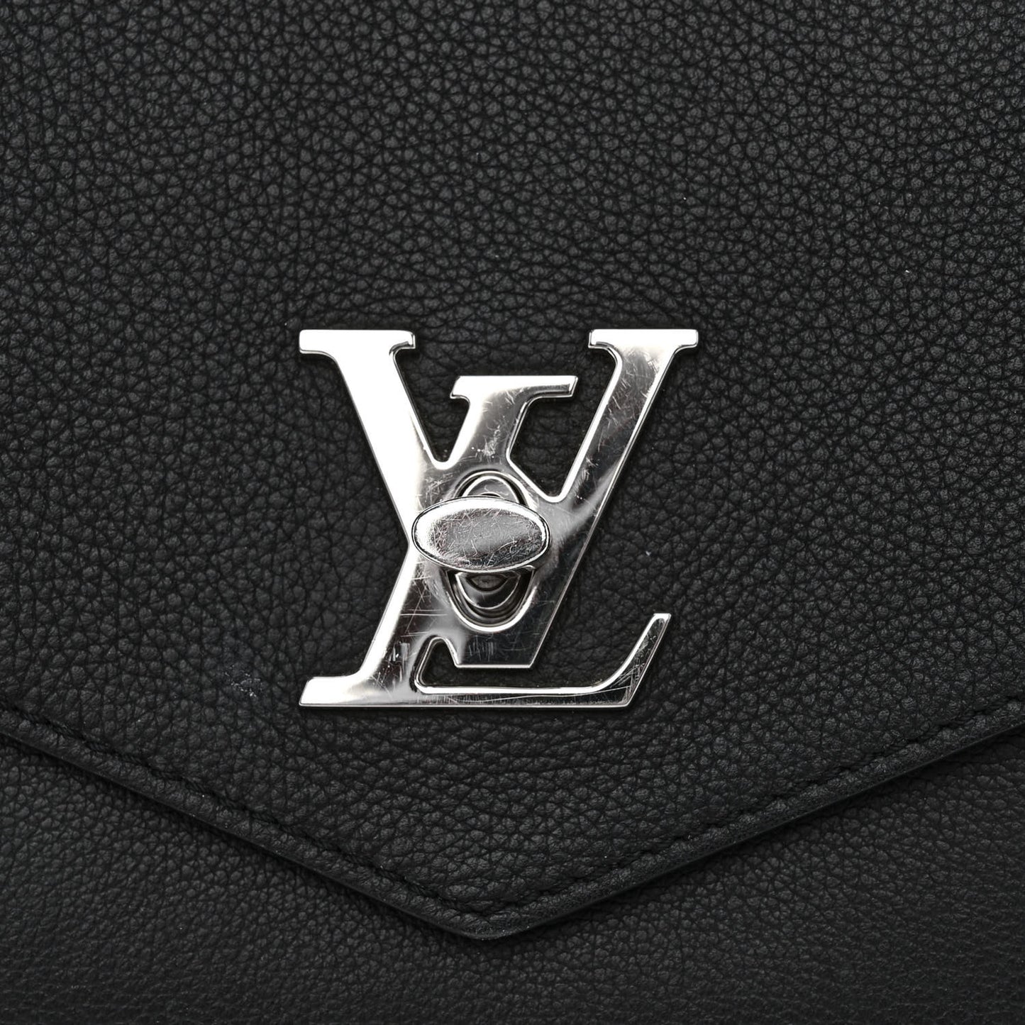 Soft Calfskin My Lockme Top Handle Black