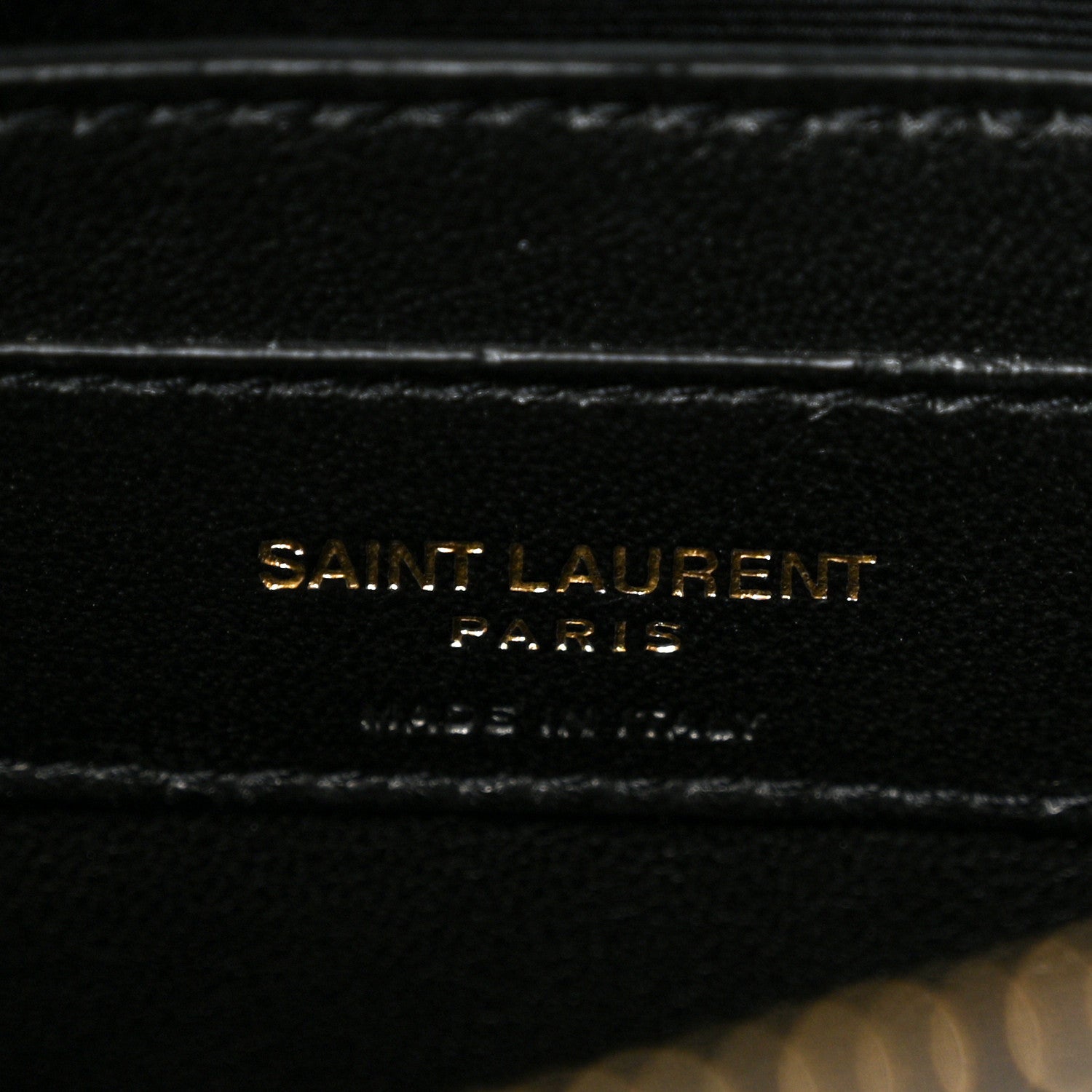 Saint Laurent Sheepskin Matelasse Chevron Monogram Large College Satchel Black 7 of 13