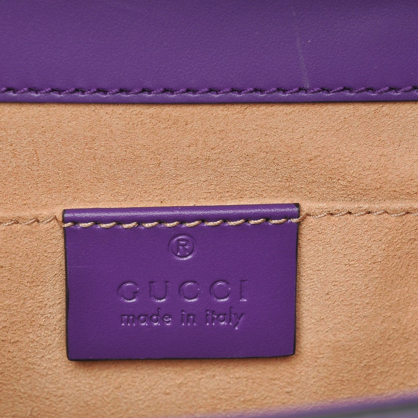 Guccissima Small Padlock Shoulder Bag Purple