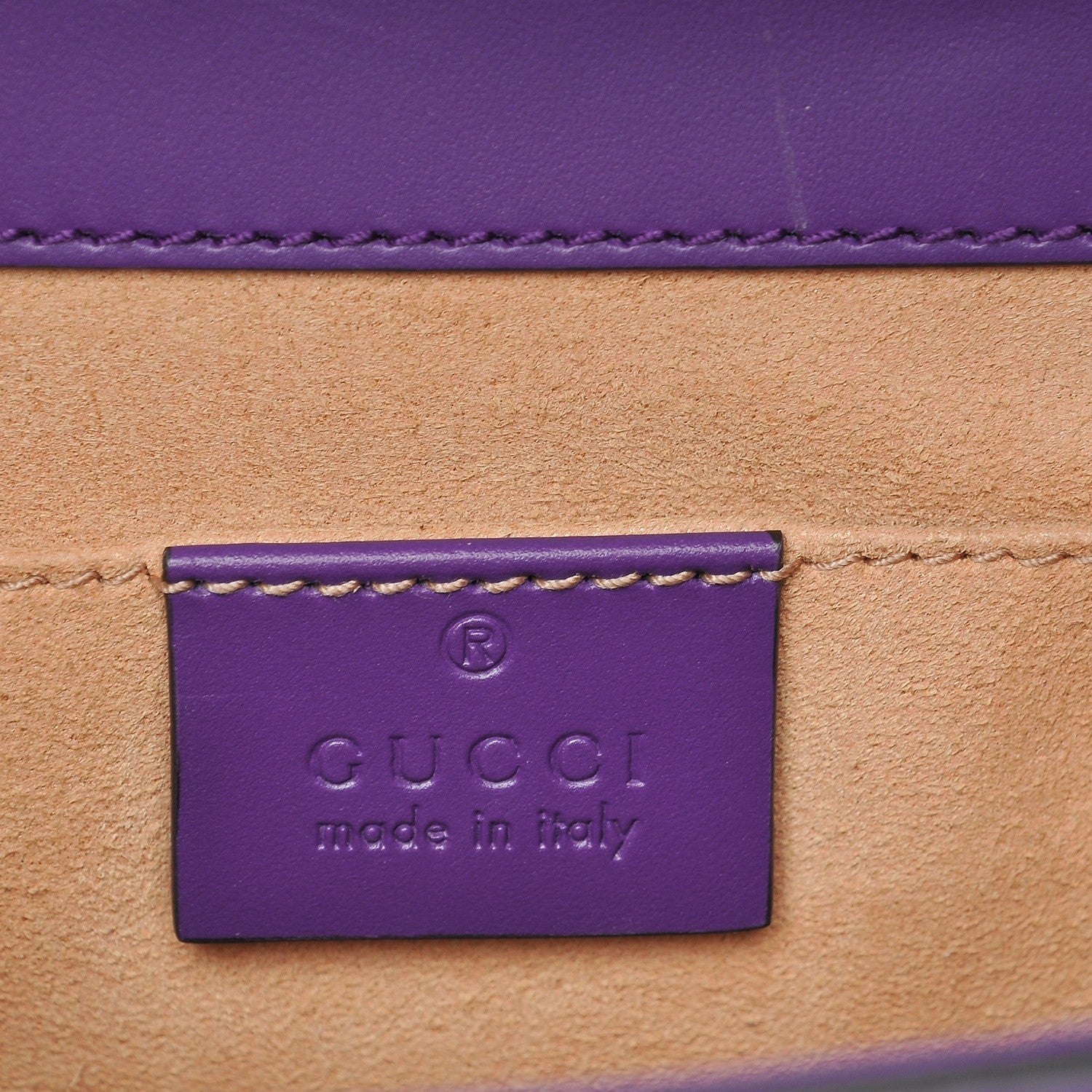 Gucci Guccissima Small Padlock Shoulder Bag Purple 6 of 8