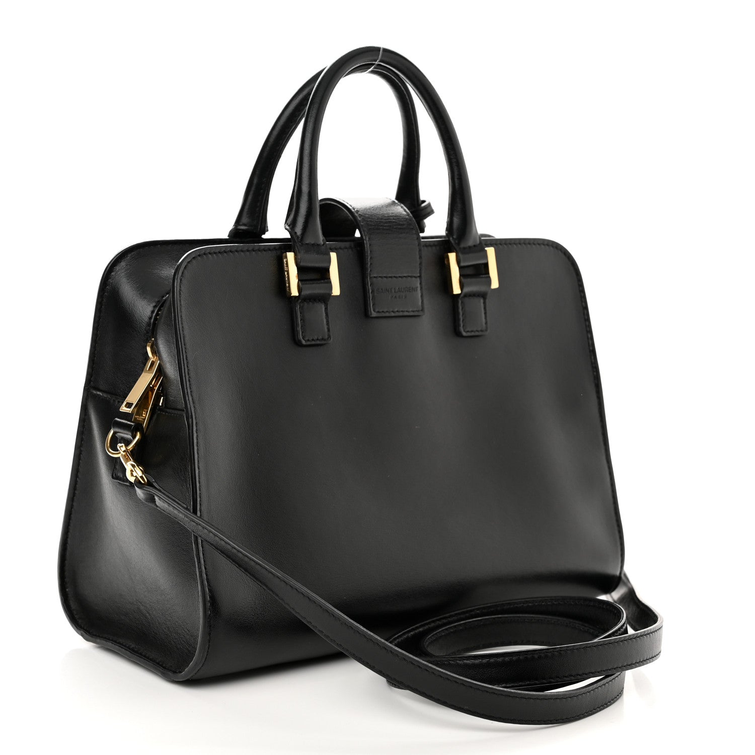 Saint Laurent Calfskin Monogram Baby Cabas Black 3 of 11
