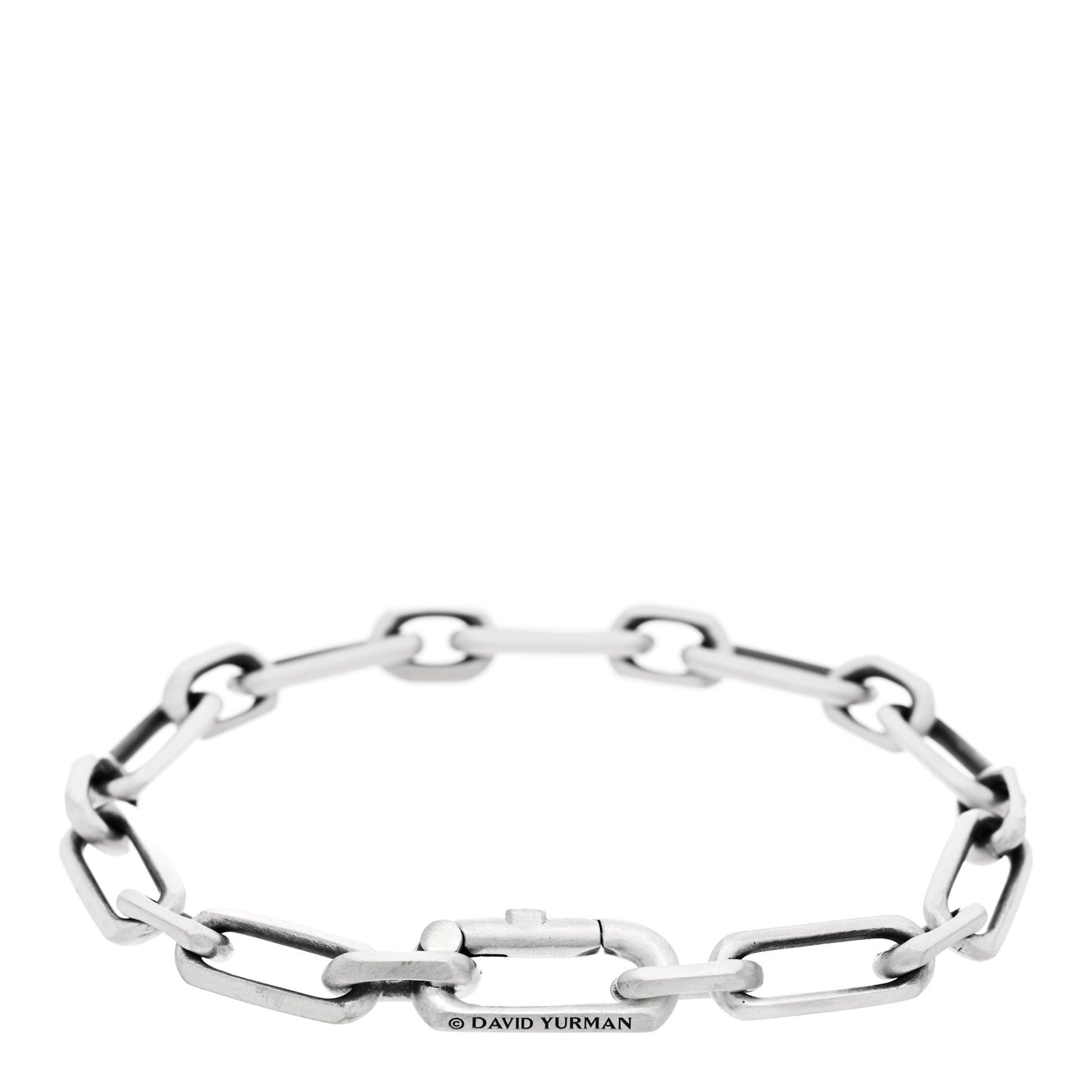 Sterling Silver Elongated Open Link Chain Bracelet