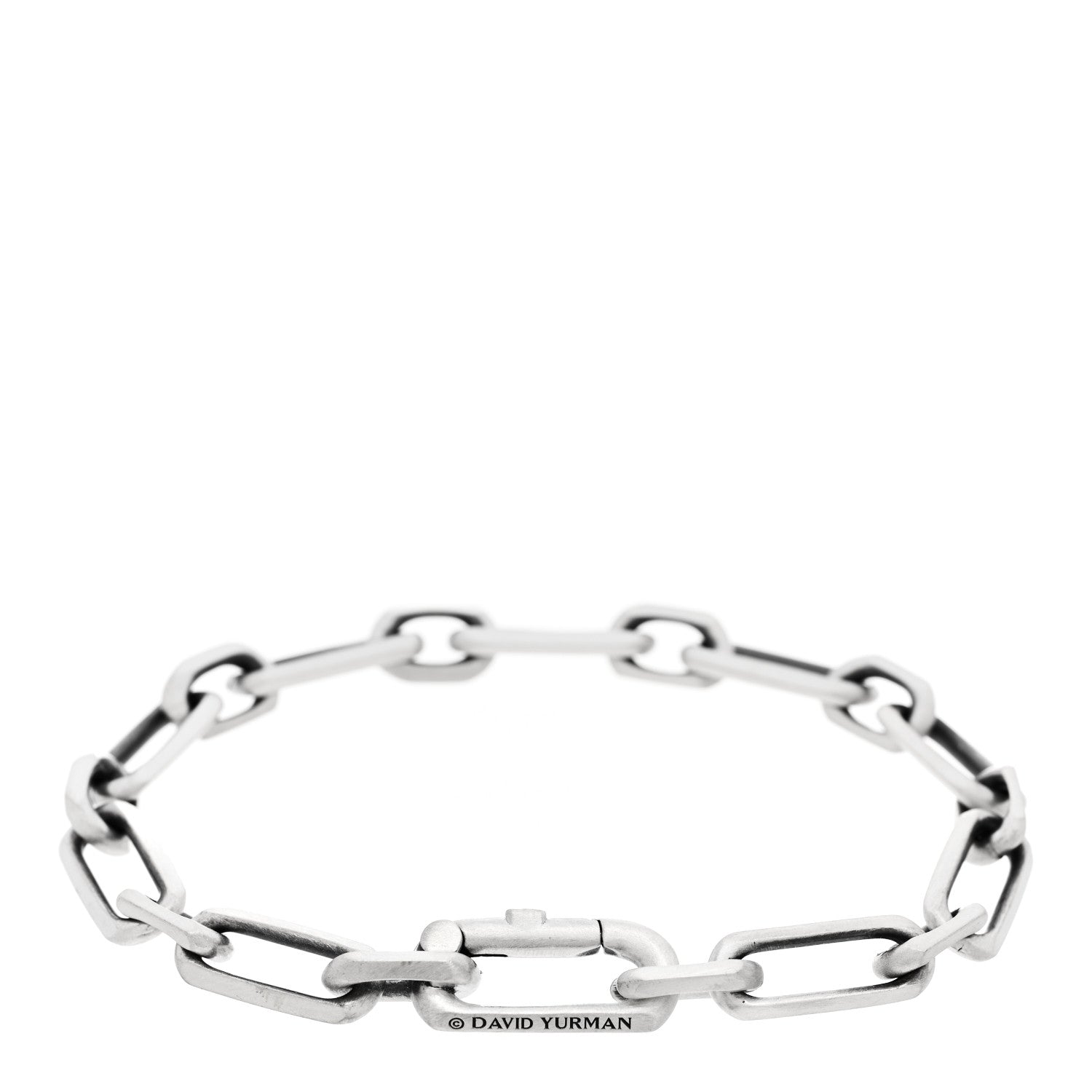 David Yurman Sterling Silver Elongated Open Link Chain Bracelet 2 of 3