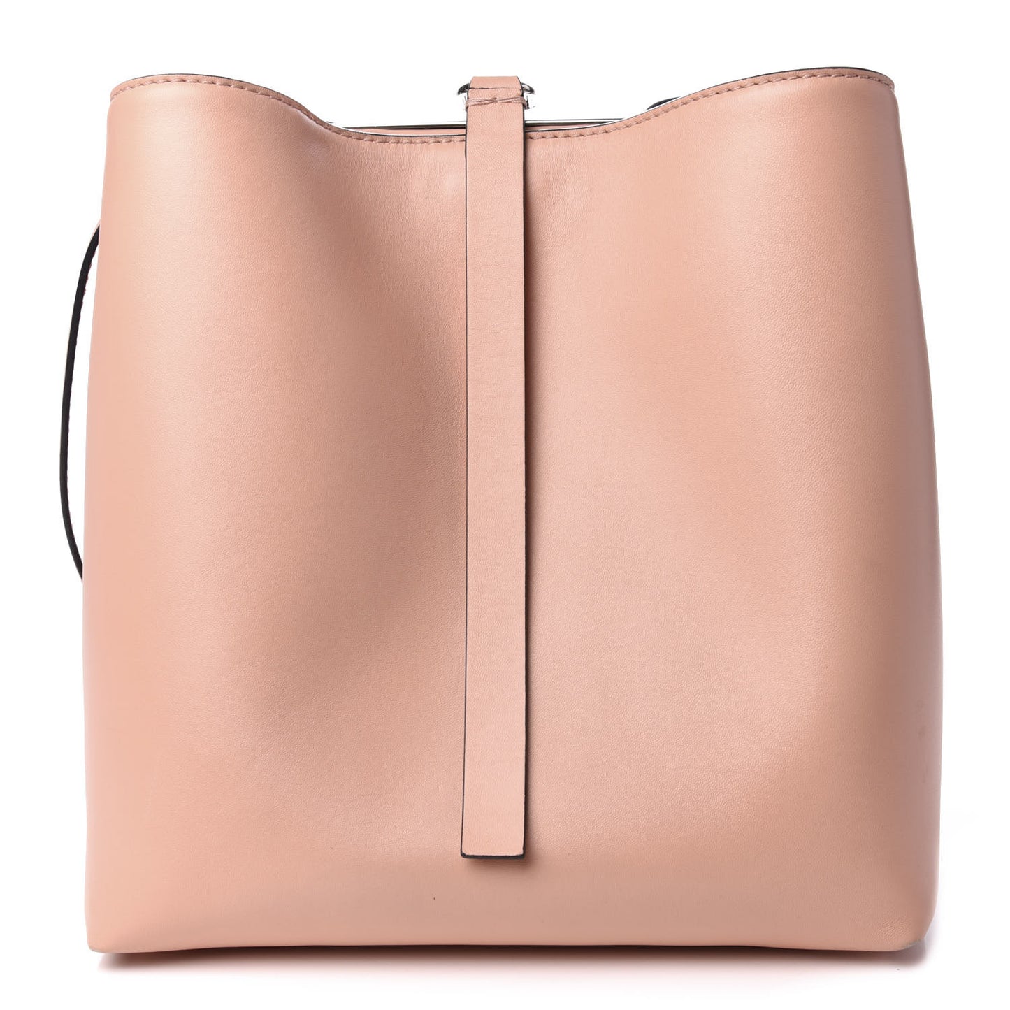Smooth Calfskin Frame Shoulder Bag Deep Blush
