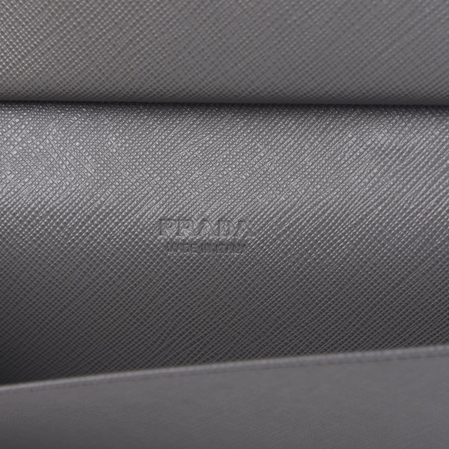 Saffiano Large Zip Around Travel Wallet Grey