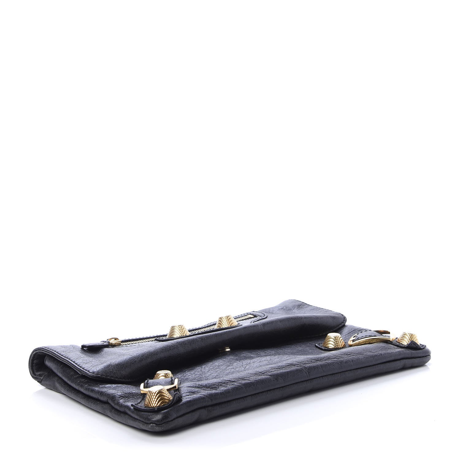 Balenciaga Agneau Giant 21 Gold Hardware Envelope Clutch Black 4 of 10