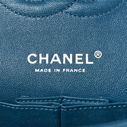 Chanel Pearly Caviar Quilted Medium Double Flap Blue 7 of 11